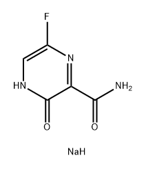 2-Pyrazinecarboxamide, 6-fluoro-3,4-dihydro-3-oxo-, sodium salt (1:1) Structure