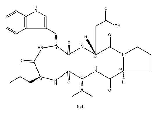 BQ-123  sodium salt Structure