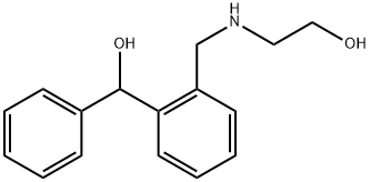 Benzenemethanol, 2-[[(2-hydroxyethyl)amino]methyl]-α-phenyl- Structure