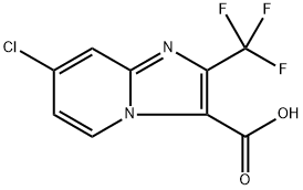 7-chloro-2-(trifluoromethyl)imidazo[1,2-a]pyridine-3-carboxylic acid Structure