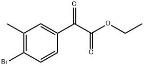 Ethyl 2-(4-bromo-3-methylphenyl)-2-oxoacetate Structure