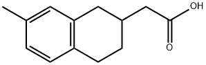 2-(7-methyl-1,2,3,4-tetrahydronaphthalen-2-yl)acetic acid Structure