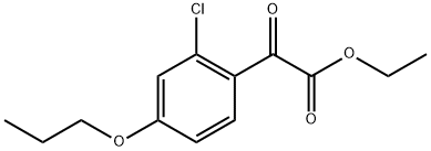 ethyl 2-(2-chloro-4-propoxyphenyl)-2-oxoacetate Structure