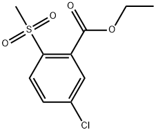 Ethyl 5-chloro-2-(methylsulfonyl)benzoate Structure