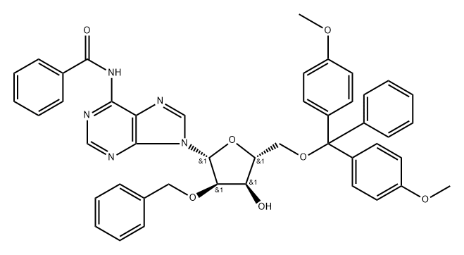 N6-Benzoyl-2'-O-benzyl-5'-O-DMT-adenosine Structure