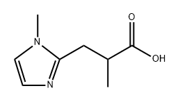 1H-Imidazole-2-propanoic acid, α,1-dimethyl- Structure