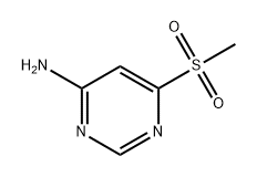 6-methanesulfonylpyrimidin-4-amine 구조식 이미지