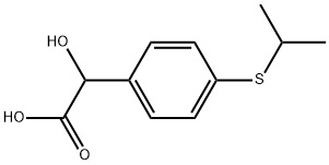α-Hydroxy-4-[(1-methylethyl)thio]benzeneacetic acid Structure