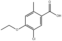 5-Chloro-4-ethoxy-2-methylbenzoic acid Structure