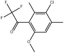 1-(3-Chloro-6-methoxy-2,4-dimethylphenyl)-2,2,2-trifluoroethanone Structure