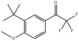 1-(3-(Tert-butyl)-4-methoxyphenyl)-2,2,2-trifluoroethanone 구조식 이미지