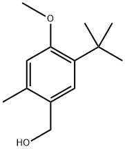 5-(1,1-Dimethylethyl)-4-methoxy-2-methylbenzenemethanol Structure