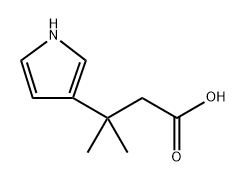 1H-Pyrrole-3-propanoic acid, β,β-dimethyl- Structure