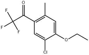 1-(5-Chloro-4-ethoxy-2-methylphenyl)-2,2,2-trifluoroethanone Structure