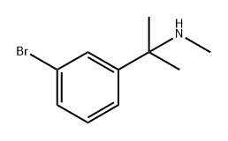 Benzenemethanamine, 3-bromo-N,α,α-trimethyl- Structure