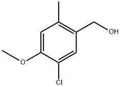 (5-Chloro-4-methoxy-2-methylphenyl)methanol Structure