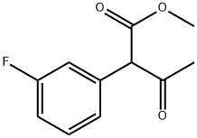 Benzeneacetic acid, α-acetyl-3-fluoro-, methyl ester Structure
