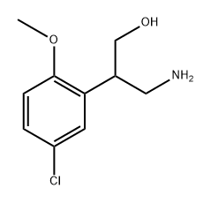 Benzeneethanol, β-(aminomethyl)-5-chloro-2-methoxy- Structure