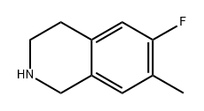 6-fluoro-7-methyl-1,2,3,4-tetrahydroisoquinoline Structure