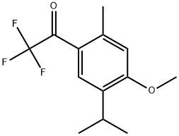 2,2,2-Trifluoro-1-(5-isopropyl-4-methoxy-2-methylphenyl)ethanone Structure