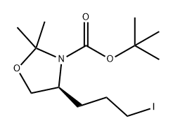 tert-butyl (S)-4-(3-iodopropyl)-2,2-dimethyloxazolidine-3-carboxylate Structure