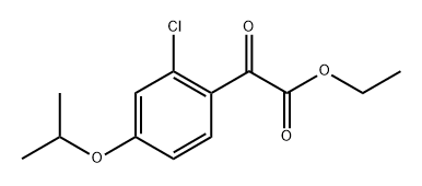 ethyl 2-(2-chloro-4-isopropoxyphenyl)-2-oxoacetate 구조식 이미지