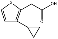 2-Thiopheneacetic acid, 3-cyclopropyl- Structure