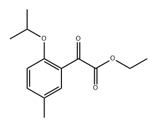 ethyl 2-(2-isopropoxy-5-methylphenyl)-2-oxoacetate 구조식 이미지