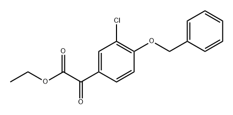 ethyl 2-(4-(benzyloxy)-3-chlorophenyl)-2-oxoacetate 구조식 이미지