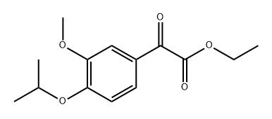 ethyl 2-(4-isopropoxy-3-methoxyphenyl)-2-oxoacetate 구조식 이미지