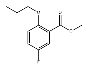 methyl 5-fluoro-2-propoxybenzoate 구조식 이미지