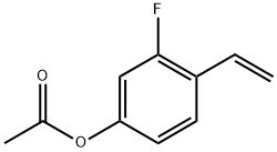 3-fluoro-4-vinylphenyl acetate Structure