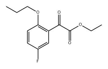 ethyl 2-(5-fluoro-2-propoxyphenyl)-2-oxoacetate 구조식 이미지