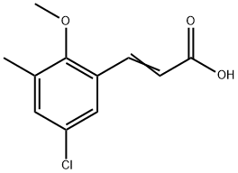 3-(5-Chloro-2-methoxy-3-methylphenyl)-2-propenoic acid Structure