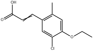 3-(5-Chloro-4-ethoxy-2-methylphenyl)-2-propenoic acid Structure