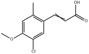 3-(5-Chloro-4-methoxy-2-methylphenyl)-2-propenoic acid Structure