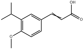 3-[4-Methoxy-3-(1-methylethyl)phenyl]-2-propenoic acid Structure