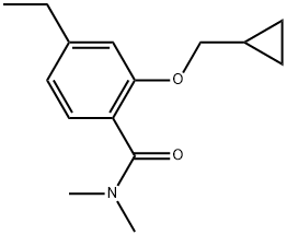 2-(Cyclopropylmethoxy)-4-ethyl-N,N-dimethylbenzamide Structure