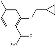 2-(Cyclopropylmethoxy)-4-methylbenzamide Structure