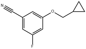 3-(Cyclopropylmethoxy)-5-fluorobenzonitrile Structure