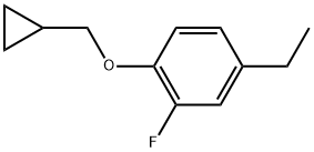 1-(Cyclopropylmethoxy)-4-ethyl-2-fluorobenzene Structure