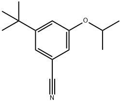 3-(1,1-Dimethylethyl)-5-(1-methylethoxy)benzonitrile 구조식 이미지