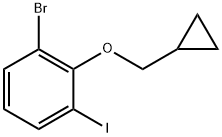 1-bromo-2-(cyclopropylmethoxy)-3-iodobenzene Structure