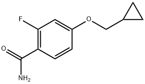 4-(Cyclopropylmethoxy)-2-fluorobenzamide Structure