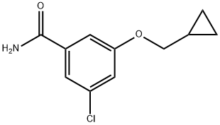 3-Chloro-5-(cyclopropylmethoxy)benzamide Structure