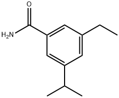 3-Ethyl-5-(1-methylethyl)benzamide Structure