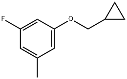 1-(cyclopropylmethoxy)-3-fluoro-5-methylbenzene Structure