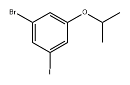 1-Bromo-3-iodo-5-isopropoxybenzene 구조식 이미지