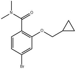 4-Bromo-2-(cyclopropylmethoxy)-N,N-dimethylbenzamide Structure