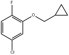 4-chloro-2-(cyclopropylmethoxy)-1-fluorobenzene Structure